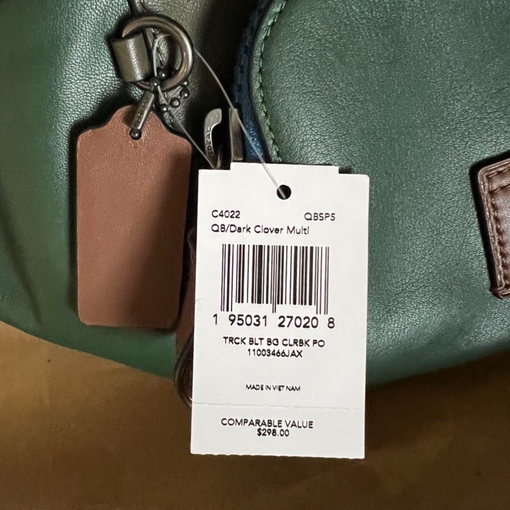 Coach Men's Track Belt Bag In Colorblock - Picture 6 of 7